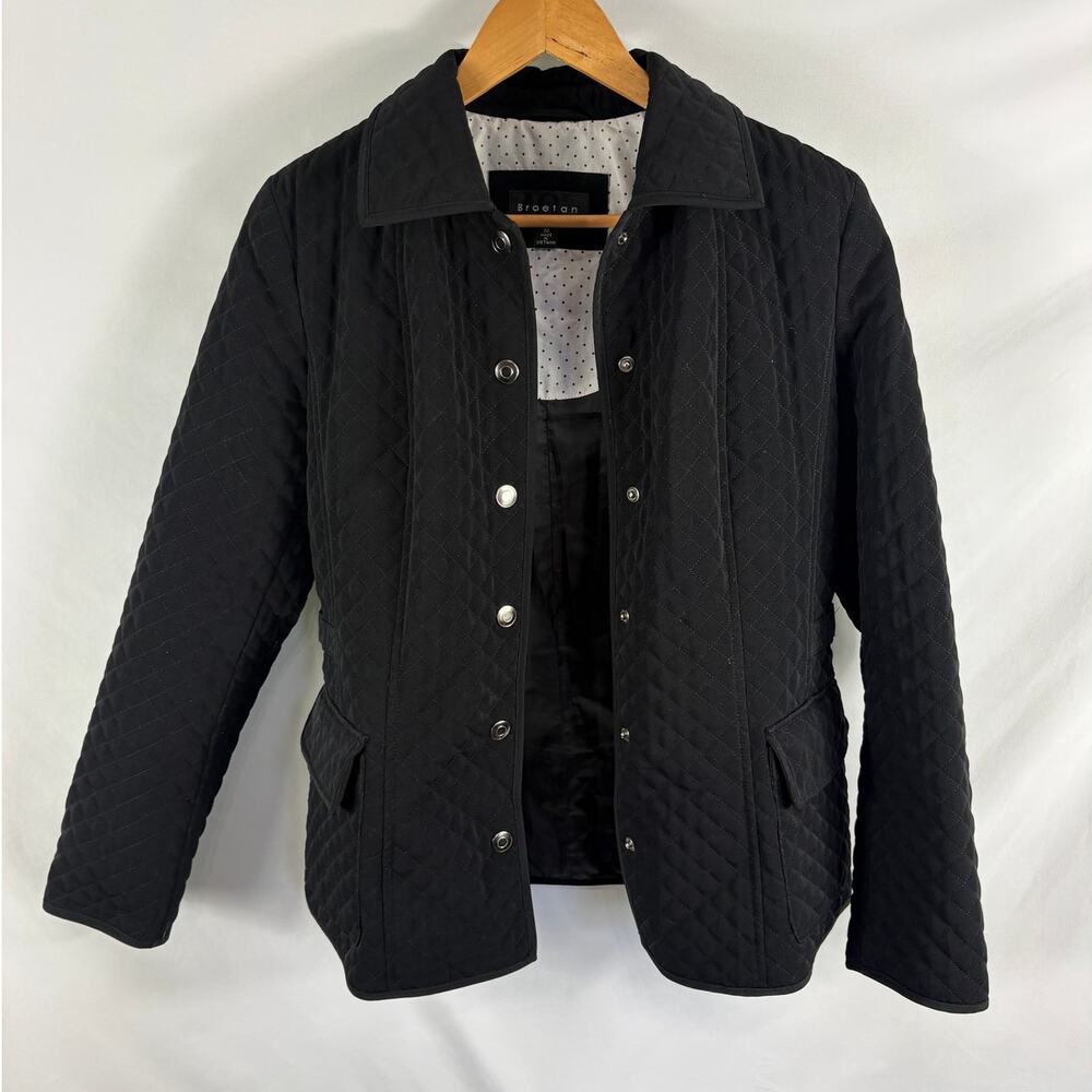 Braetan Quilted Lightweight Snap Up Jacket Size Medium